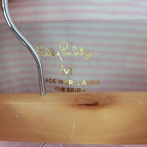 Lily Pulitzer Sea View Cotton Button Down Shirt - Picture 2 of 5